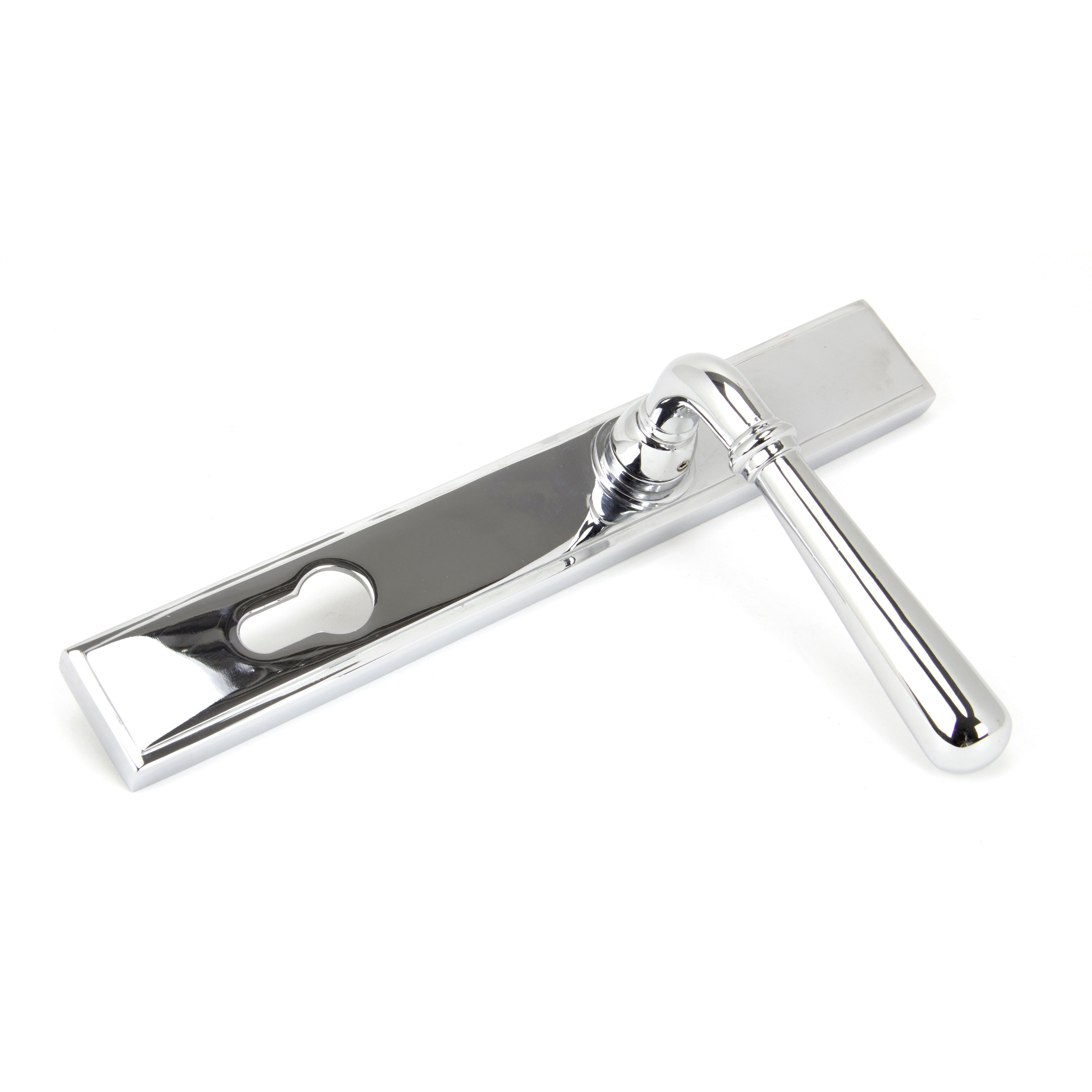 Polished Chrome Newbury Slimline Lever Espag. Lock Set | From The Anvil-Espagnolette-Yester Home