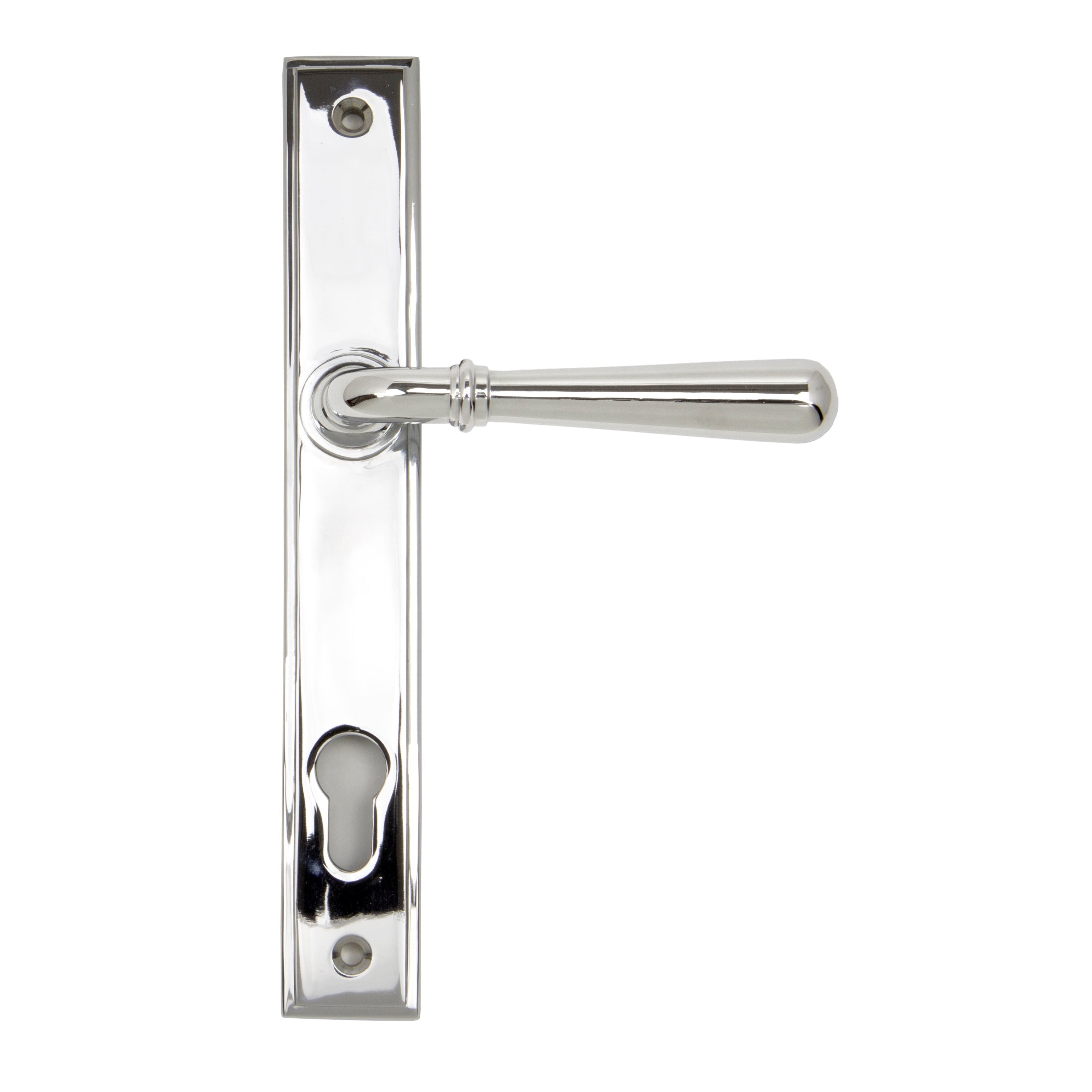 Polished Chrome Newbury Slimline Lever Espag. Lock Set | From The Anvil-Espagnolette-Yester Home