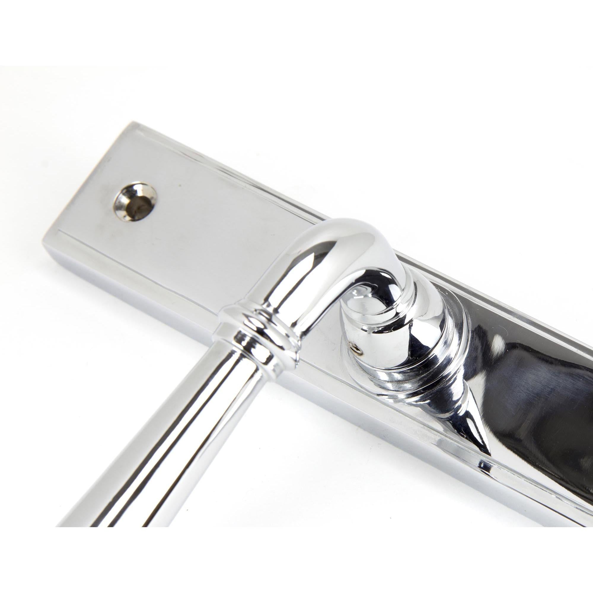 Polished Chrome Newbury Slimline Lever Latch Set | From The Anvil - Espagnolette - From The Anvil - Yester Home