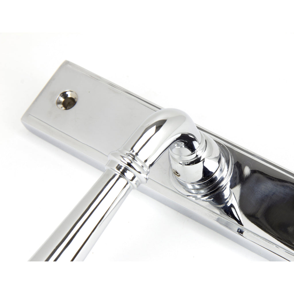 Polished Chrome Newbury Slimline Lever Latch Set | From The Anvil-Espagnolette-Yester Home
