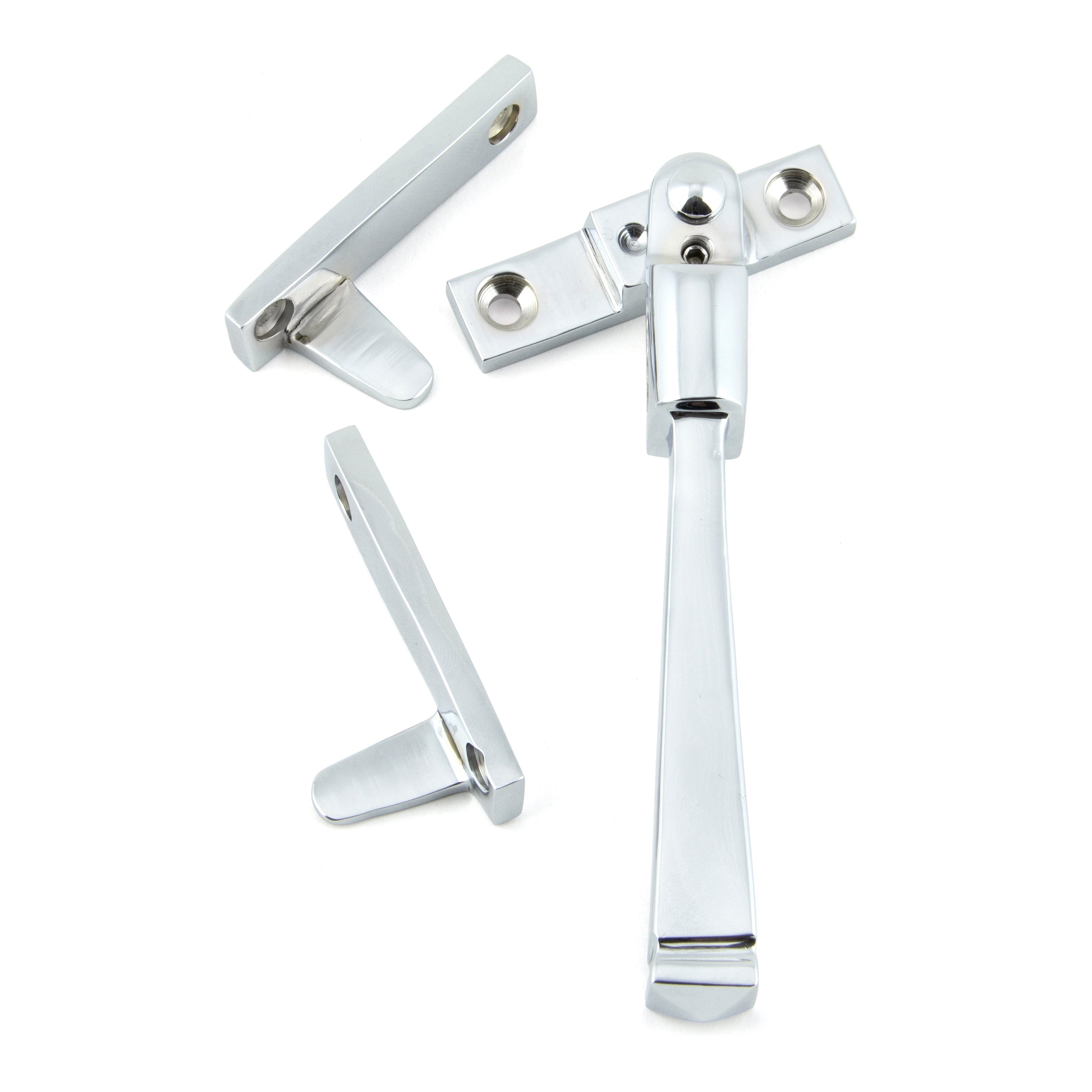 Polished Chrome Night-Vent Locking Avon Fastener | From The Anvil-Night-Vent Fasteners-Yester Home