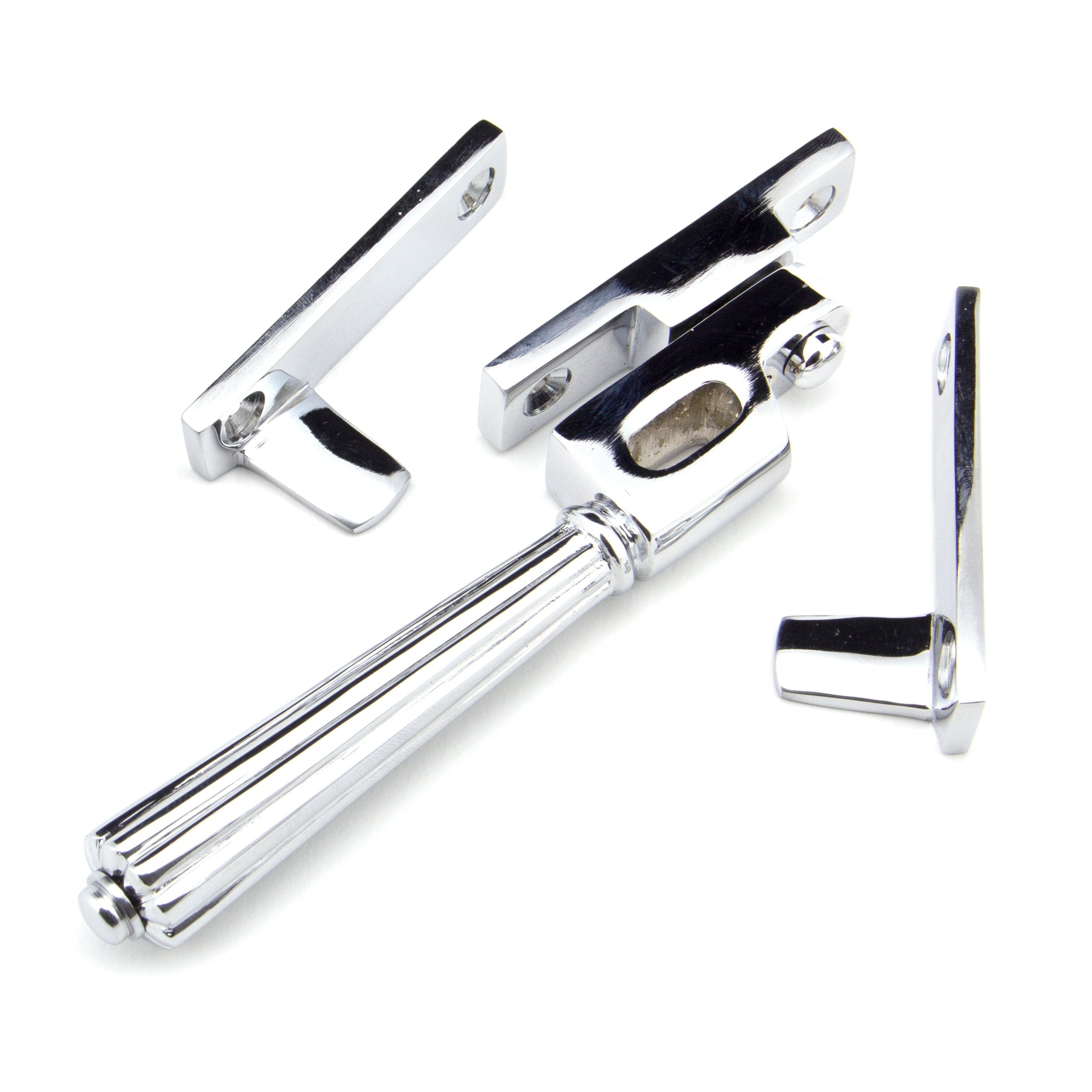 Polished Chrome Night-Vent Locking Hinton Fastener | From The Anvil-Night-Vent Fasteners-Yester Home