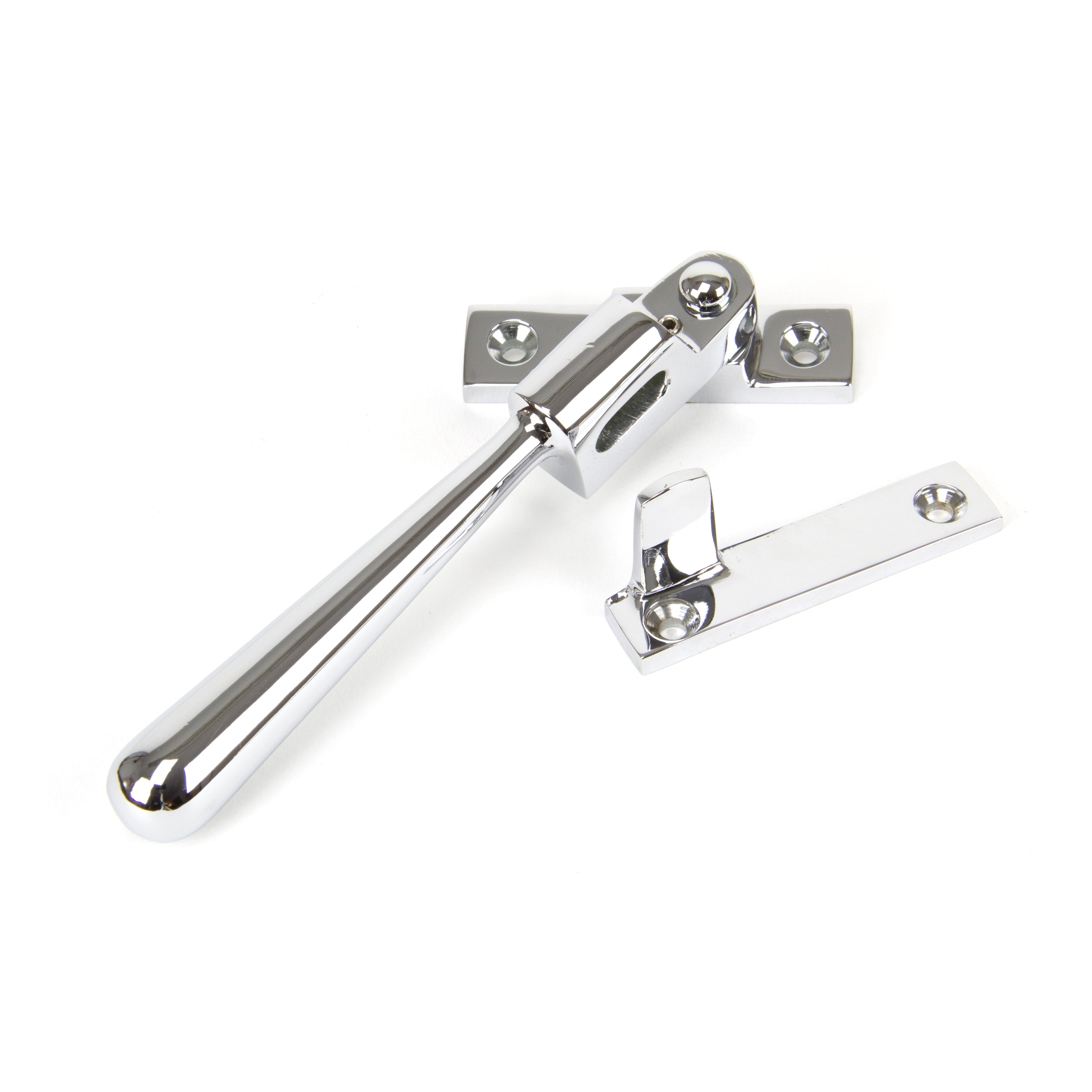 Polished Chrome Night-Vent Locking Newbury Fastener | From The Anvil-Night-Vent Fasteners-Yester Home
