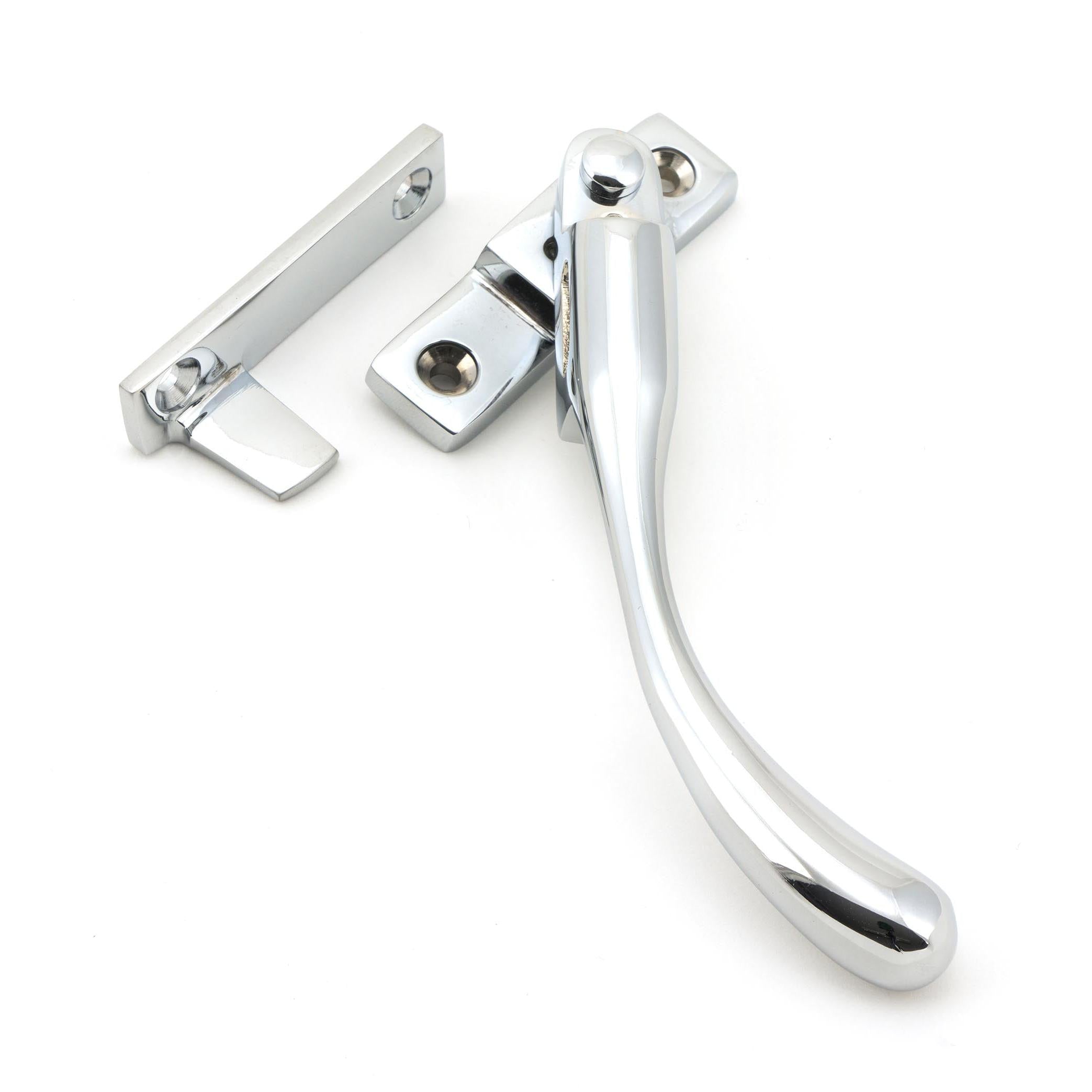 Polished Chrome Night-Vent Locking Peardrop Fastener - RH | From The Anvil - Night-Vent Fasteners - From The Anvil - Yester Home