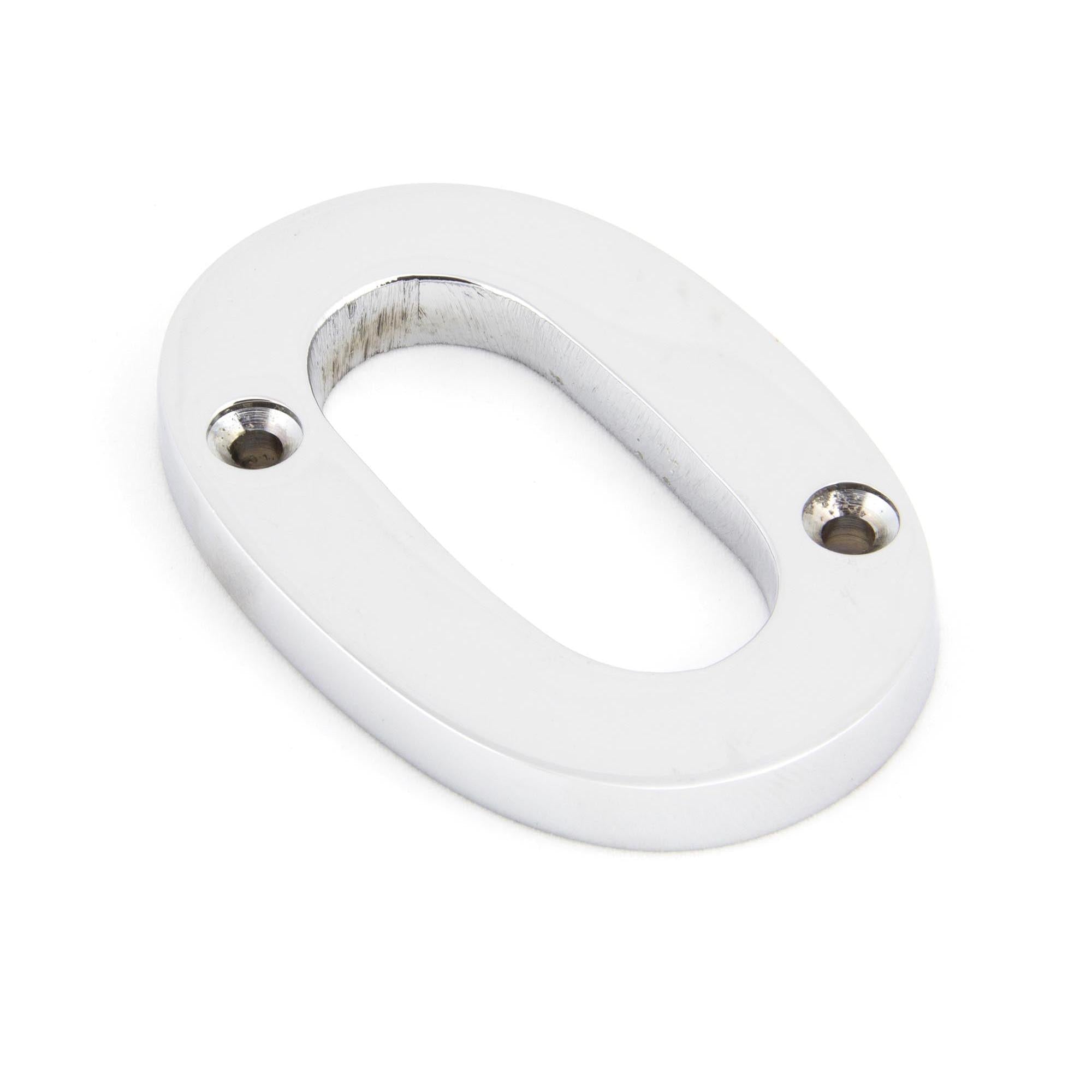 Polished Chrome Numeral 0 | From The Anvil - Numerals - From The Anvil - Yester Home