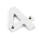 Polished Chrome Numeral 4 | From The Anvil-Numerals-Yester Home