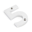 Polished Chrome Numeral 5 | From The Anvil - Numerals - From The Anvil - Yester Home