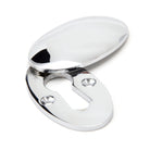 Polished Chrome Oval Escutcheon & Cover | From The Anvil-Escutcheons-Yester Home