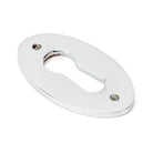 Polished Chrome Oval Escutcheon | From The Anvil - Escutcheons - From The Anvil - Yester Home