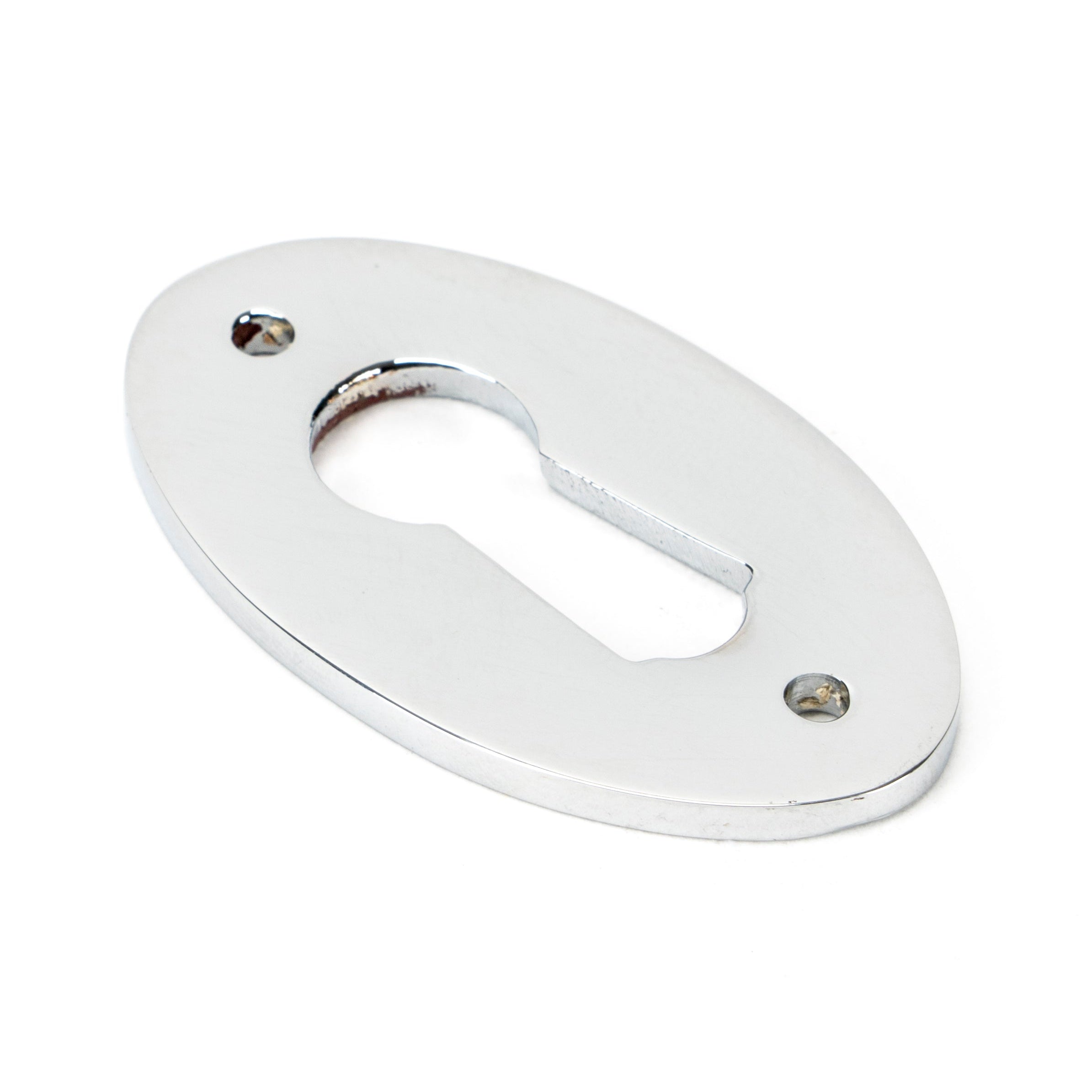 Polished Chrome Oval Escutcheon | From The Anvil-Escutcheons-Yester Home