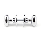 Polished Chrome Oval Mortice/Rim Knob Set | From The Anvil - Mortice Knobs - From The Anvil - Yester Home