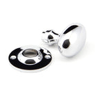 Polished Chrome Oval Mortice/Rim Knob Set | From The Anvil-Mortice Knobs-Yester Home