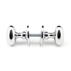 Polished Chrome Oval Mortice/Rim Knob Set | From The Anvil-Mortice Knobs-Yester Home