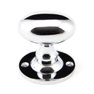 Polished Chrome Oval Mortice/Rim Knob Set | From The Anvil - Mortice Knobs - From The Anvil - Yester Home