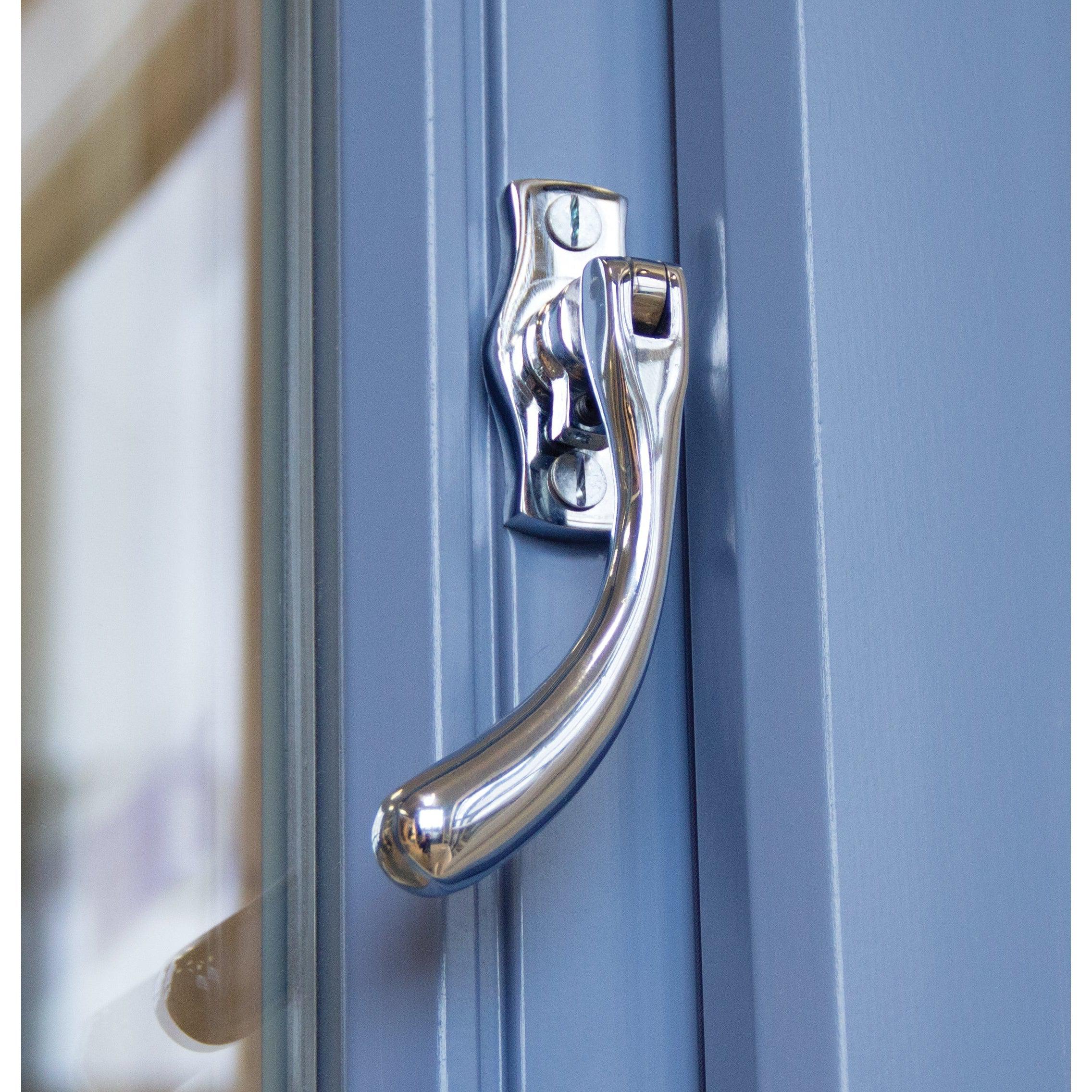 Polished Chrome Peardrop Espag - LH | From The Anvil-Espag. Fasteners-Yester Home