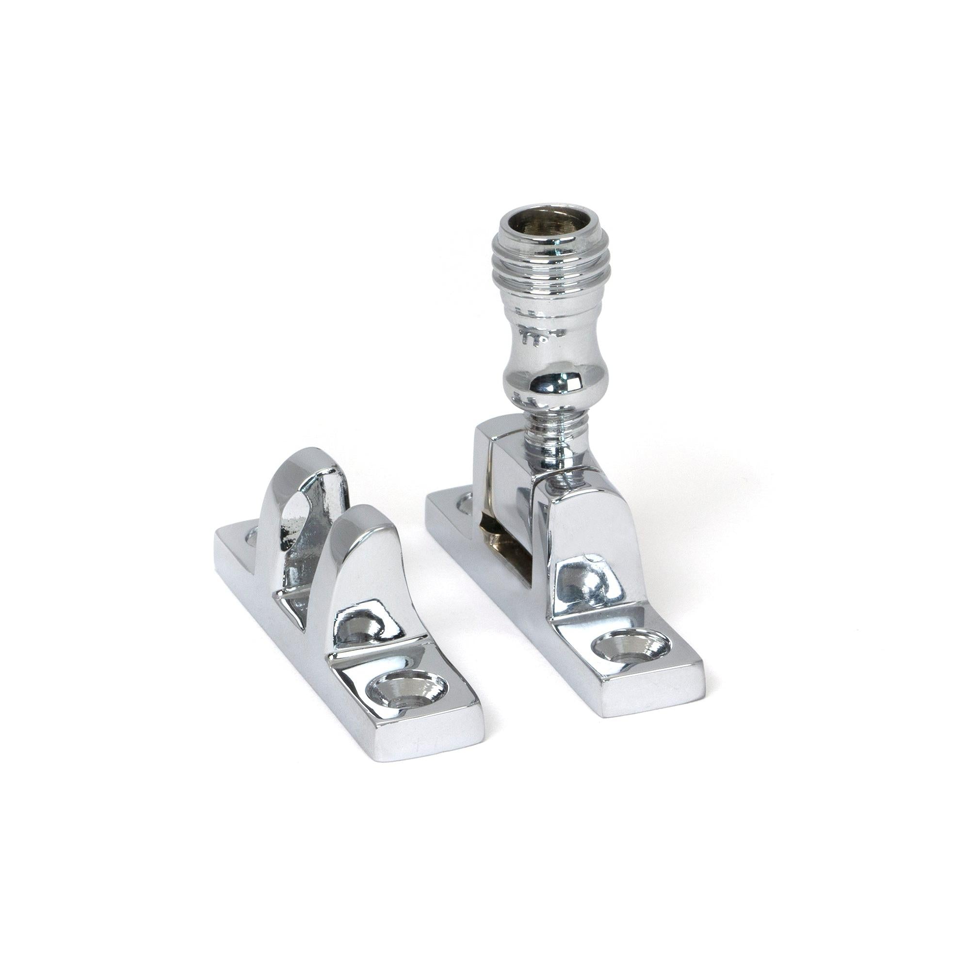 Polished Chrome Prestbury Brighton Fastener - Narrow (Square) | From The Anvil - Brighton Fasteners - From The Anvil - Yester Home