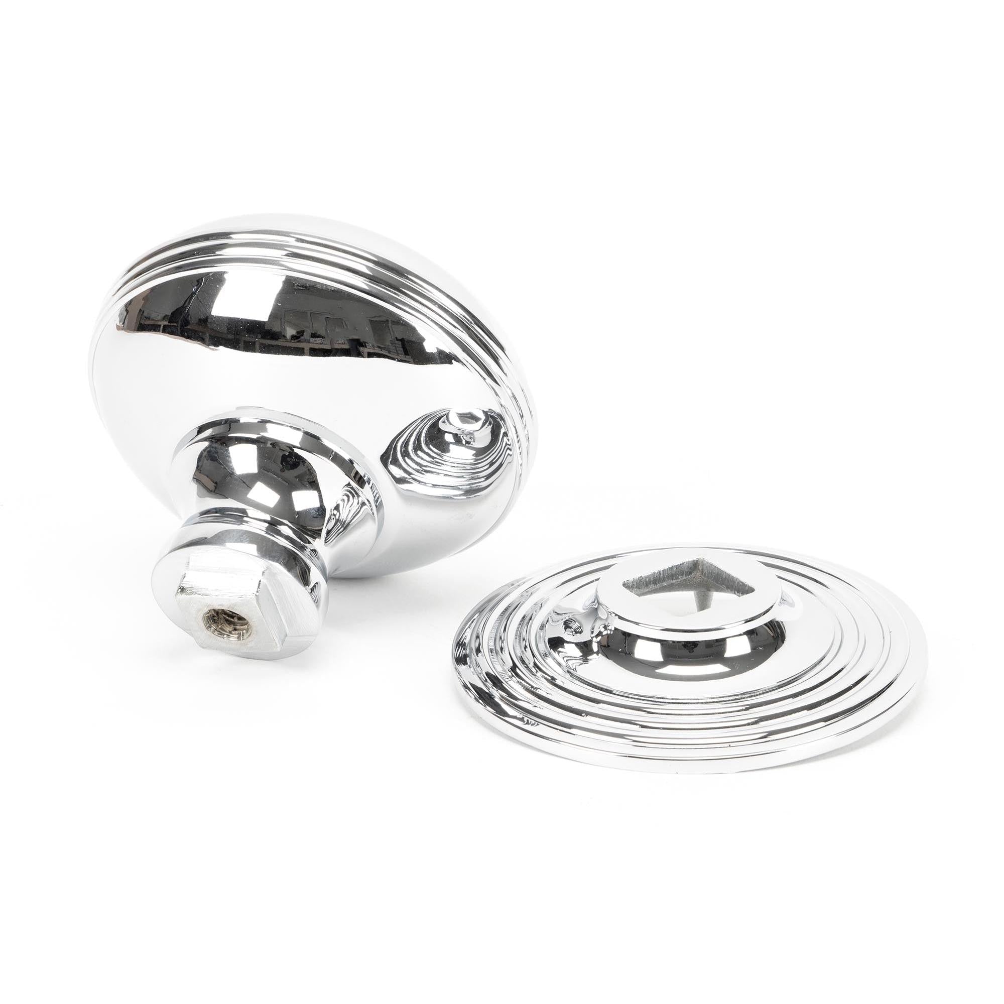 Polished Chrome Prestbury Centre Door Knob | From The Anvil - Centre Door Knobs - From The Anvil - Yester Home