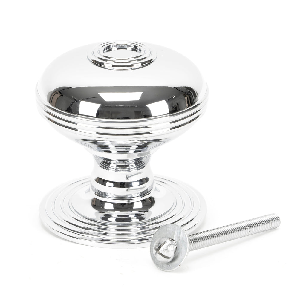 Polished Chrome Prestbury Centre Door Knob | From The Anvil-Centre Door Knobs-Yester Home