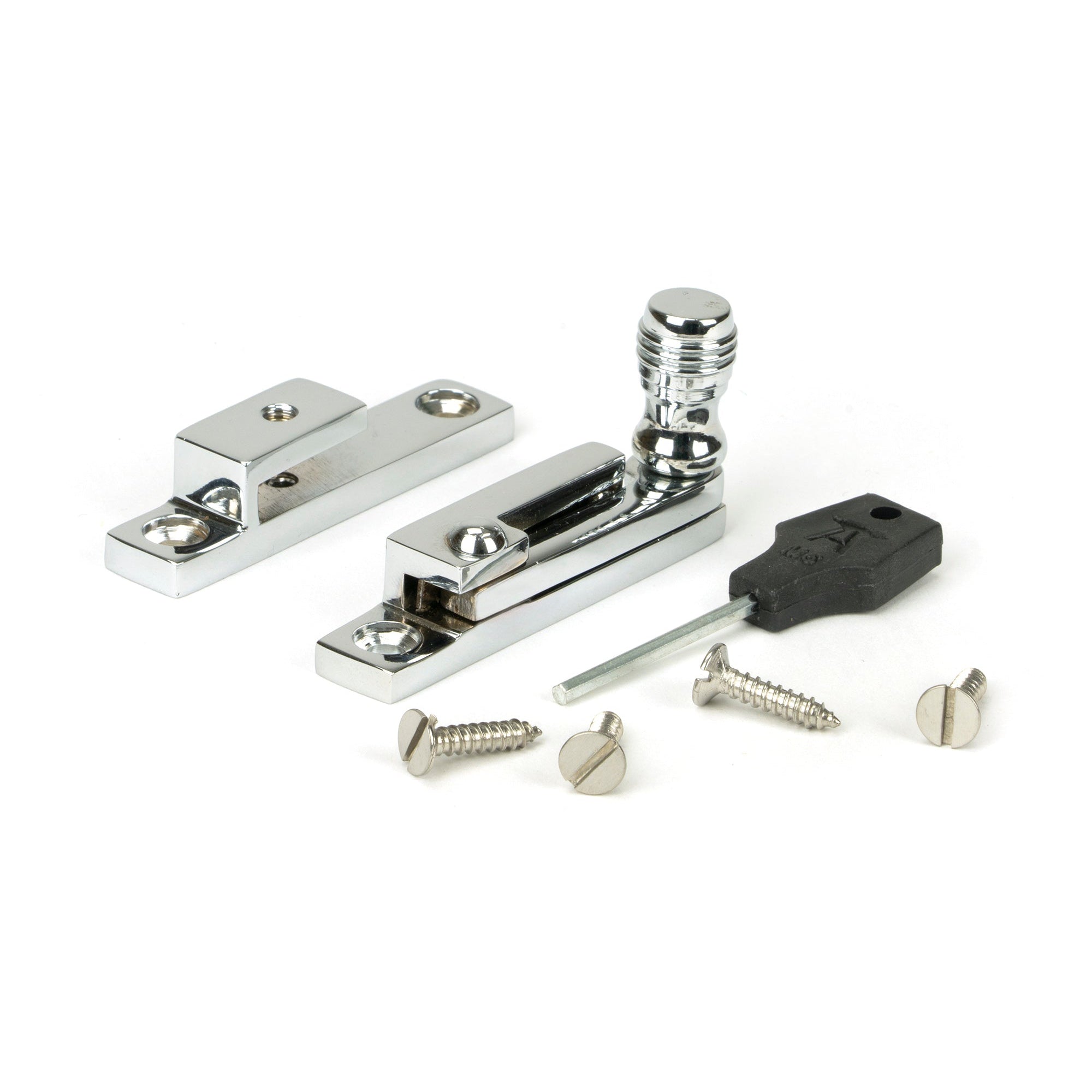 Polished Chrome Prestbury Quadrant Fastener - Narrow | From The Anvil-Quadrant Fasteners-Yester Home