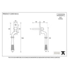 Polished Chrome Reeded Espag - LH | From The Anvil-Espag. Fasteners-Yester Home