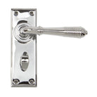 Polished Chrome Reeded Lever Bathroom Set | From The Anvil - Lever Bathroom - From The Anvil - Yester Home