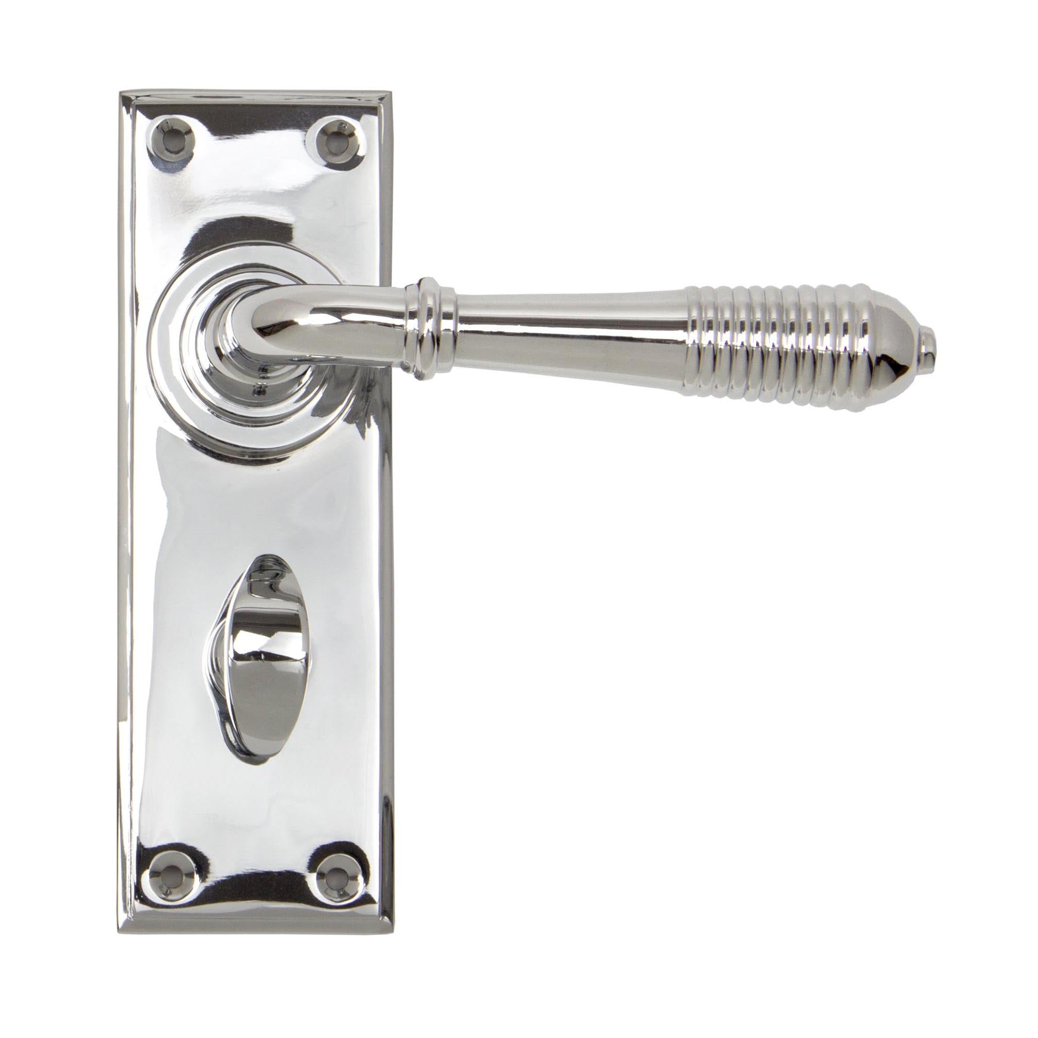 Polished Chrome Reeded Lever Bathroom Set | From The Anvil - Lever Bathroom - From The Anvil - Yester Home