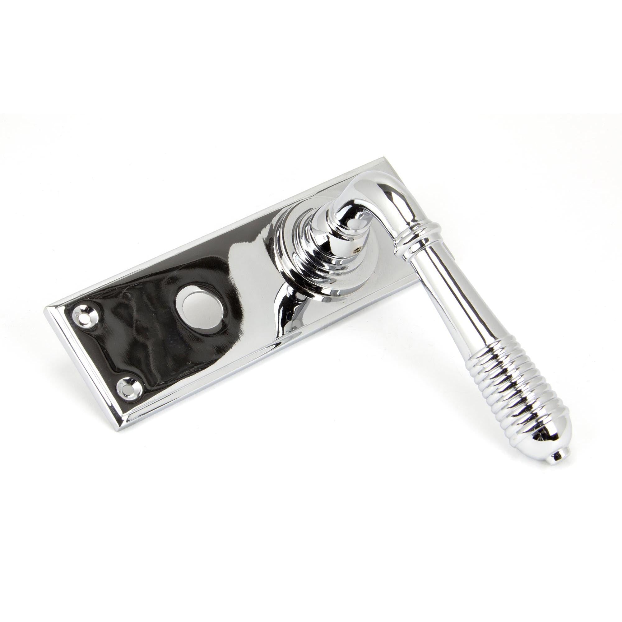 Polished Chrome Reeded Lever Bathroom Set | From The Anvil - Lever Bathroom - From The Anvil - Yester Home
