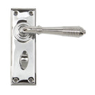 Polished Chrome Reeded Lever Bathroom Set | From The Anvil-Lever Bathroom-Yester Home