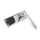 Polished Chrome Reeded Lever Latch Set | From The Anvil - Lever Latch - From The Anvil - Yester Home