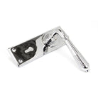 Polished Chrome Reeded Lever Lock Set | From The Anvil - Lever Lock - From The Anvil - Yester Home