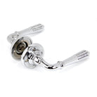 Polished Chrome Reeded Lever on Rose Set - Unsprung | From The Anvil - Lever on Rose - From The Anvil - Yester Home