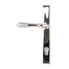 Polished Chrome Reeded Slimline Lever Espag. Lock Set | From The Anvil - Espagnolette - From The Anvil - Yester Home