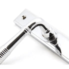 Polished Chrome Reeded Slimline Lever Espag. Lock Set | From The Anvil - Espagnolette - From The Anvil - Yester Home