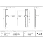 Polished Chrome Reeded Slimline Lever Espag. Lock Set | From The Anvil-Espagnolette-Yester Home