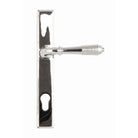 Polished Chrome Reeded Slimline Lever Espag. Lock Set | From The Anvil - Espagnolette - From The Anvil - Yester Home