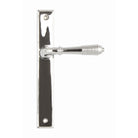 Polished Chrome Reeded Slimline Lever Latch Set | From The Anvil - Espagnolette - From The Anvil - Yester Home