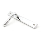 Polished Chrome Reeded Slimline Lever Latch Set | From The Anvil - Espagnolette - From The Anvil - Yester Home