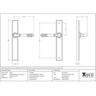 Polished Chrome Reeded Slimline Lever Latch Set | From The Anvil - Espagnolette - From The Anvil - Yester Home