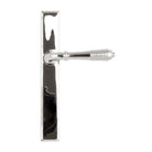Polished Chrome Reeded Slimline Lever Latch Set | From The Anvil-Espagnolette-Yester Home