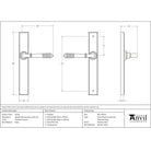 Polished Chrome Reeded Slimline Lever Latch Set | From The Anvil-Espagnolette-Yester Home