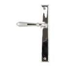 Polished Chrome Reeded Slimline Lever Latch Set | From The Anvil-Espagnolette-Yester Home