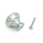 Polished Chrome Regency Cabinet Knob - Large - Cabinet Knobs - From The Anvil - Yester Home
