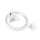 Polished Chrome Ring Door Knocker | From The Anvil-Bolt-Through Door Knockers-Yester Home