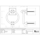 Polished Chrome Ring Door Knocker | From The Anvil-Bolt-Through Door Knockers-Yester Home