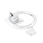 Polished Chrome Ring Door Knocker | From The Anvil-Bolt-Through Door Knockers-Yester Home