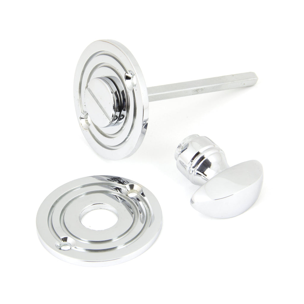 Polished Chrome Round Bathroom Thumbturn | From The Anvil-Thumbturns-Yester Home