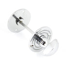 Polished Chrome Round Bathroom Thumbturn | From The Anvil-Thumbturns-Yester Home