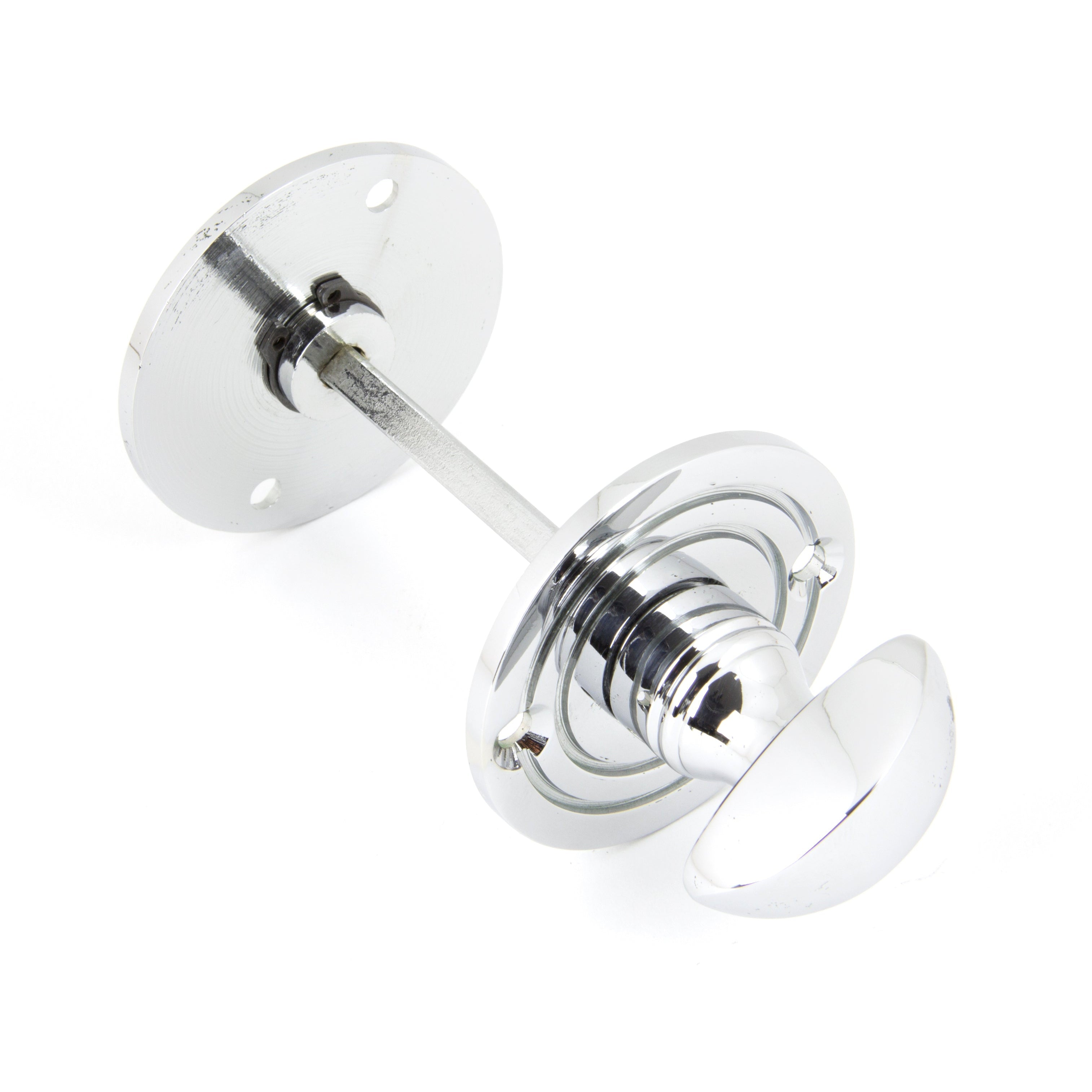 Polished Chrome Round Bathroom Thumbturn | From The Anvil-Thumbturns-Yester Home