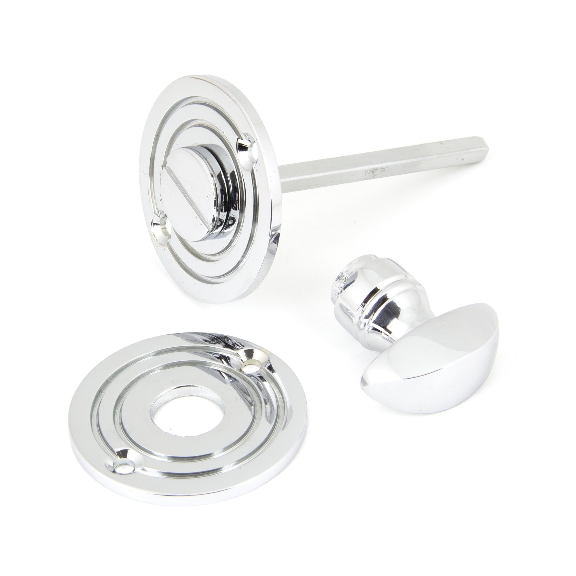 Polished Chrome Round Bathroom Thumbturn | From The Anvil - Thumbturns - From The Anvil - Yester Home