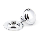 Polished Chrome Round Centre Door Knob | From The Anvil-Centre Door Knobs-Yester Home